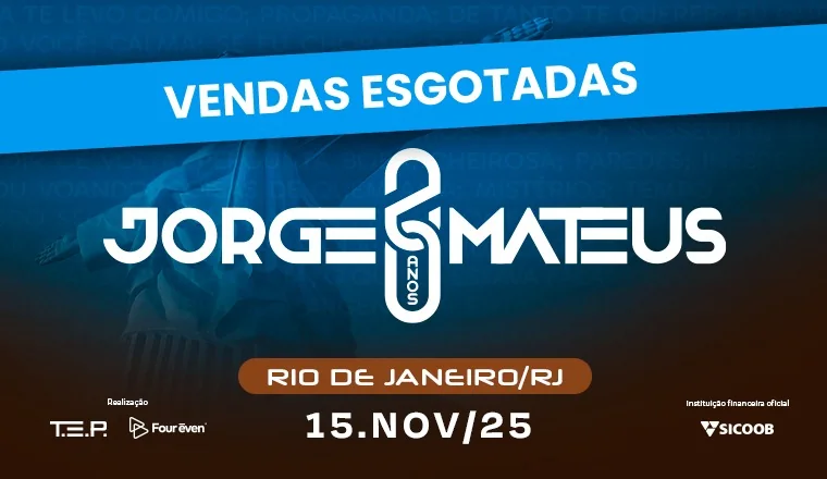 Material de divulgação do evento Jorge & Mateus · 20 Anos