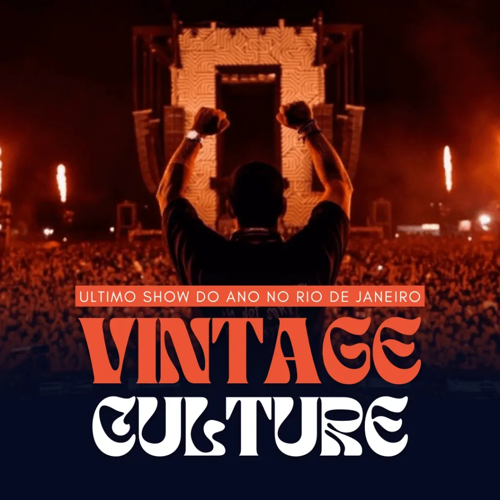 Material de divulgação do evento Vintage Culture